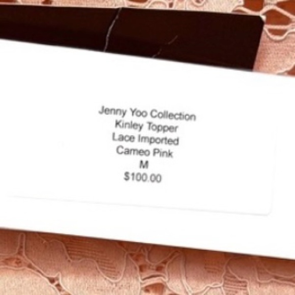 Jenny Yoo Cord Lace bridal topper cover up wrap bolero blush MEDIUM sleeve NWT - Picture 5 of 9